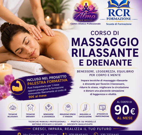 Corso di Massaggio Rilassante e Drenante